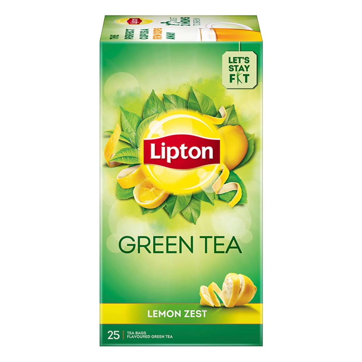 Lipton Green Tea - Lemon Zest: 25 Tea-Bags