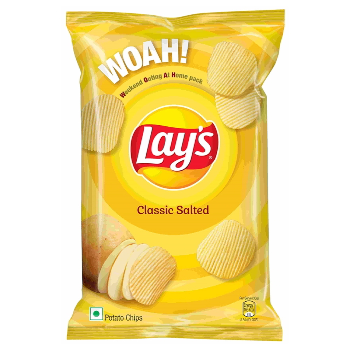 Lay's Classic Salted Potato Chips: 90 gms