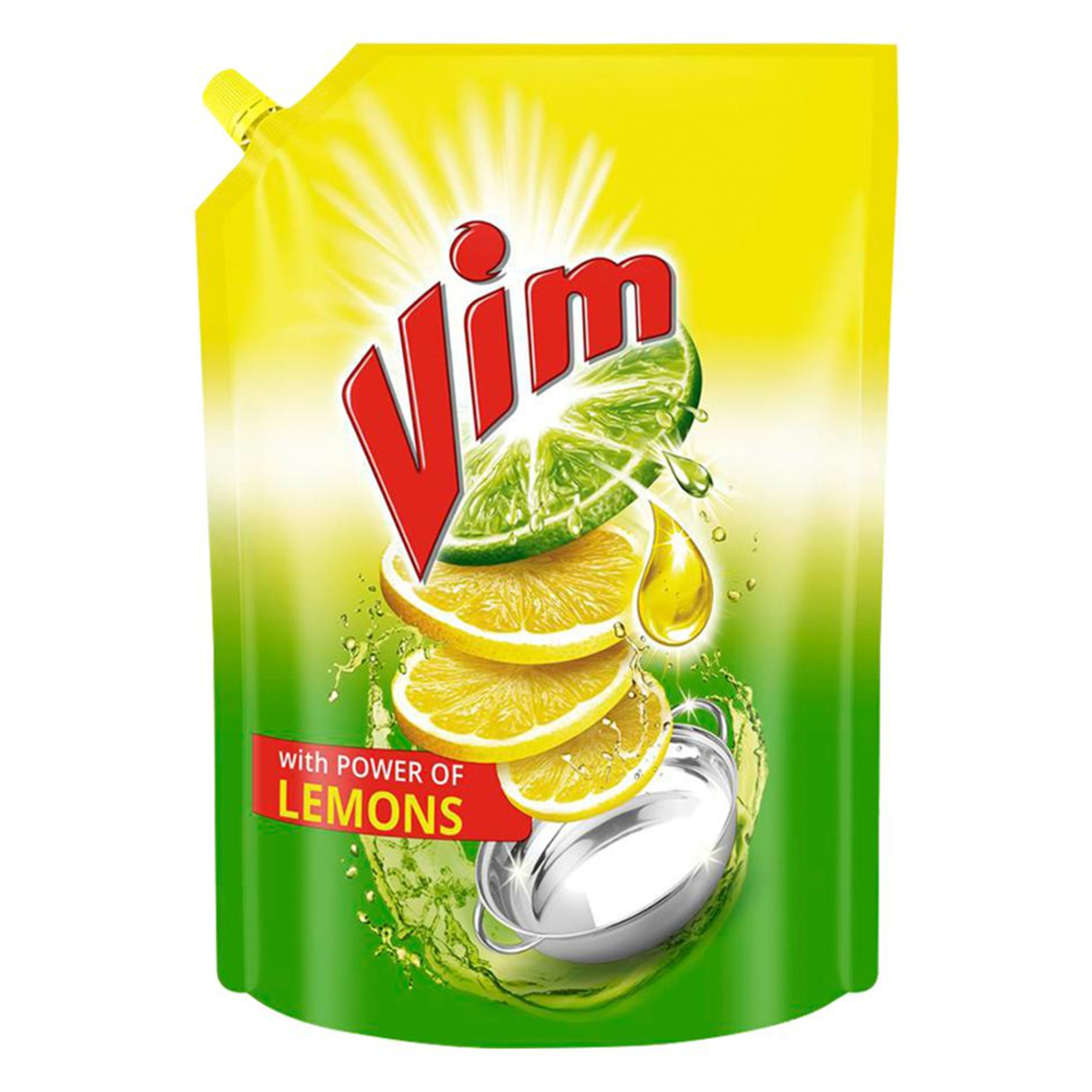 Vim Dishwash Liquid Gel - Lemon: 2 Litres