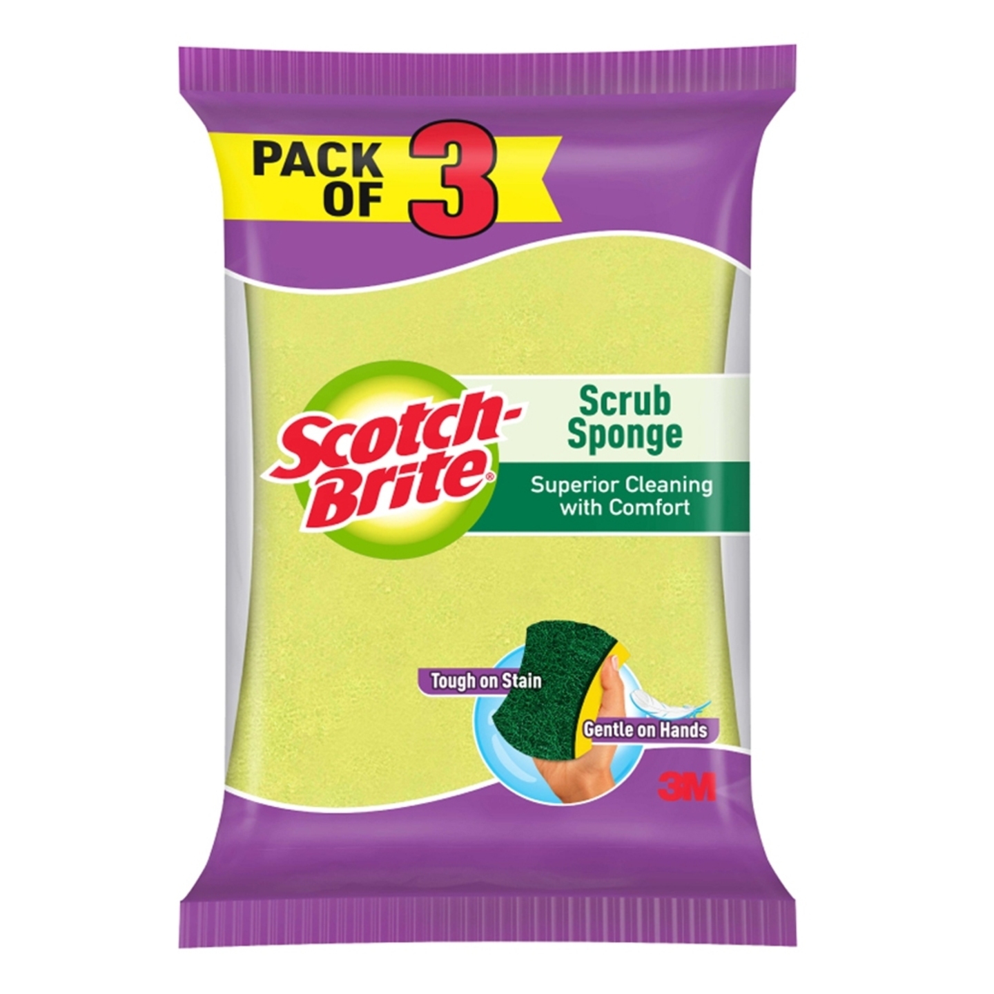 Scotch Brite Scrub Sponge Large 3 Units