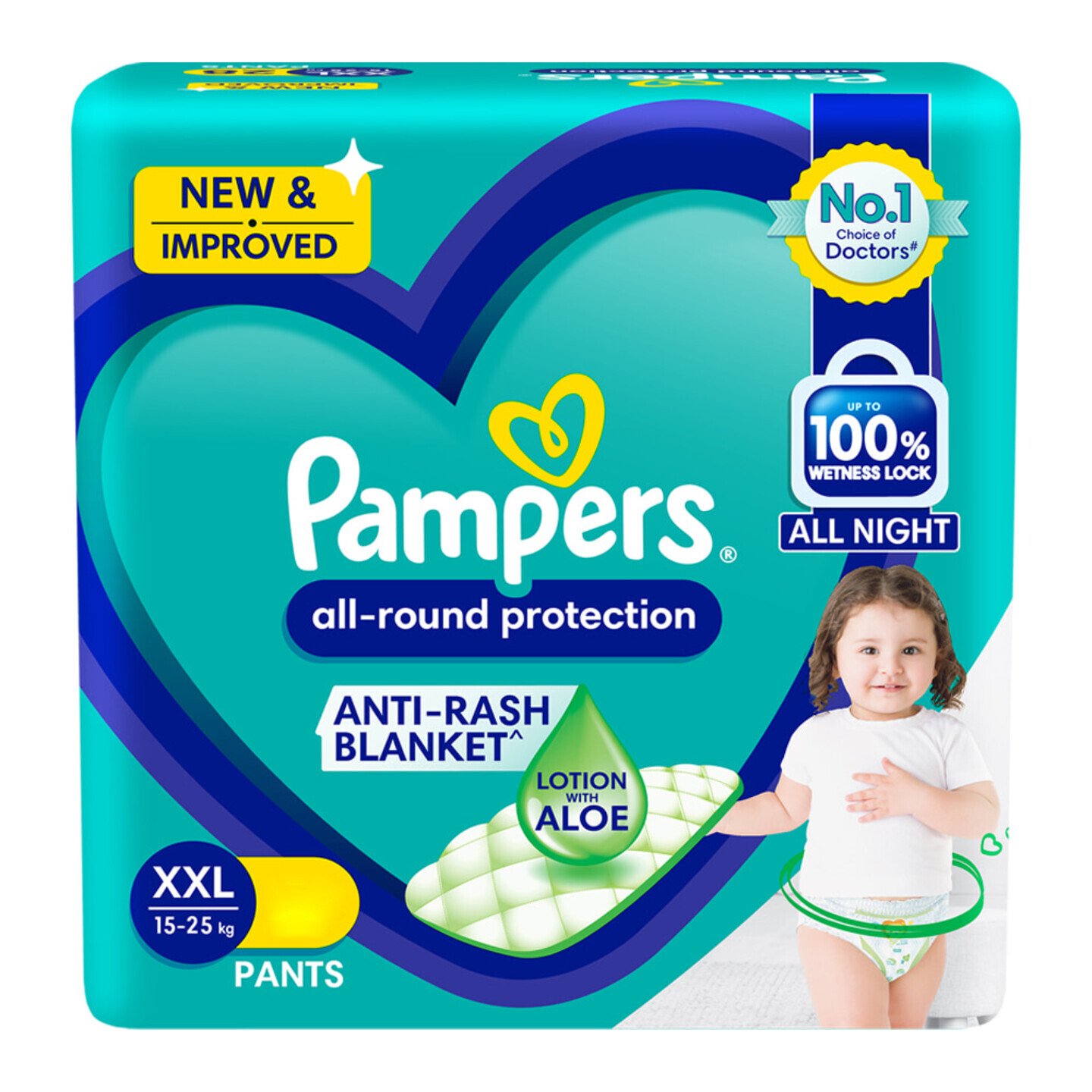 Pampers All-Round Protection Pants - Double Extra Large (XXL): 28 U