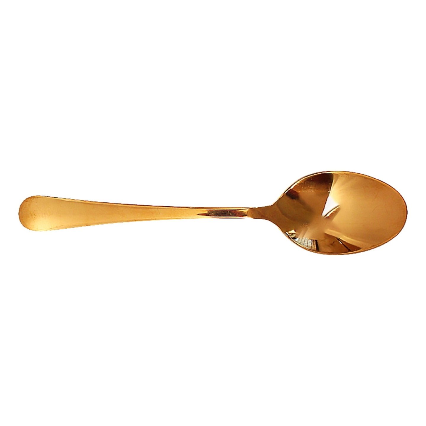 Stainless Steel Gold Finish Dessert Spoon 1 Unit