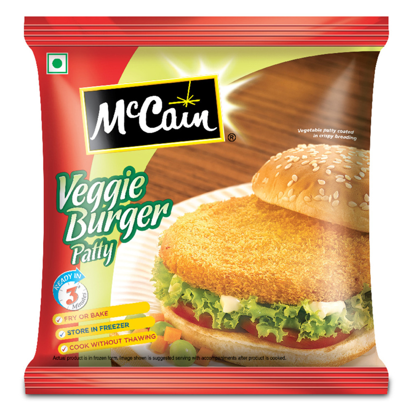 McCain Veggie Burger Patty: 360 gms