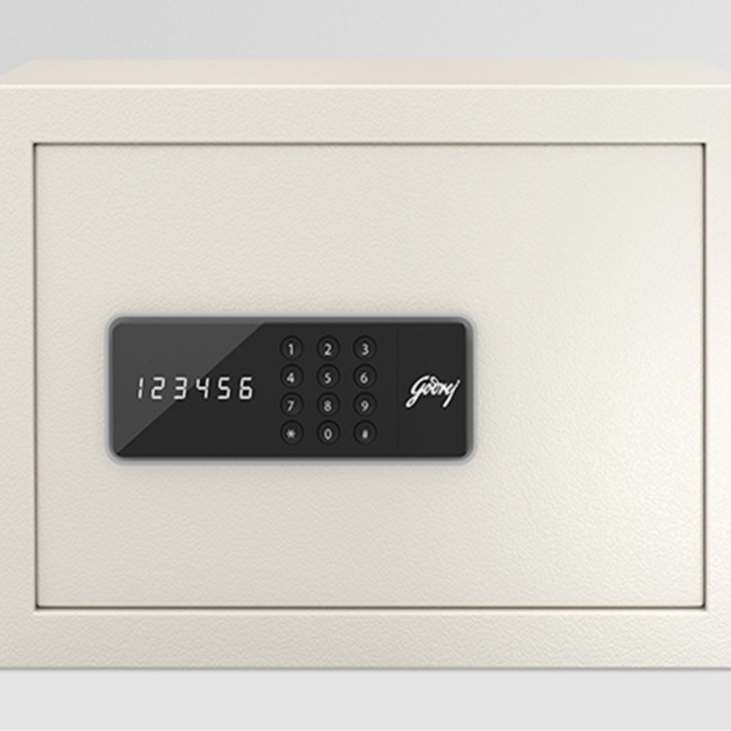 Godrej NX Pro 15 Litres Digital Home Locker Electronic Motorized Lock, Ivory