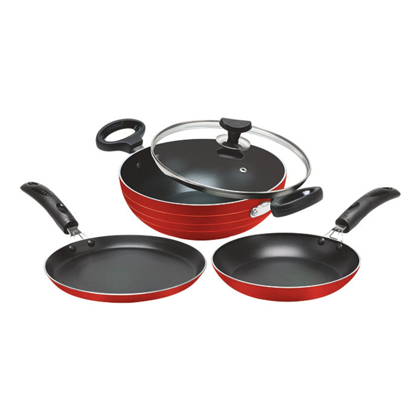 Crystal Non-Stick Cookware Set - CNS 897: 3 Pieces