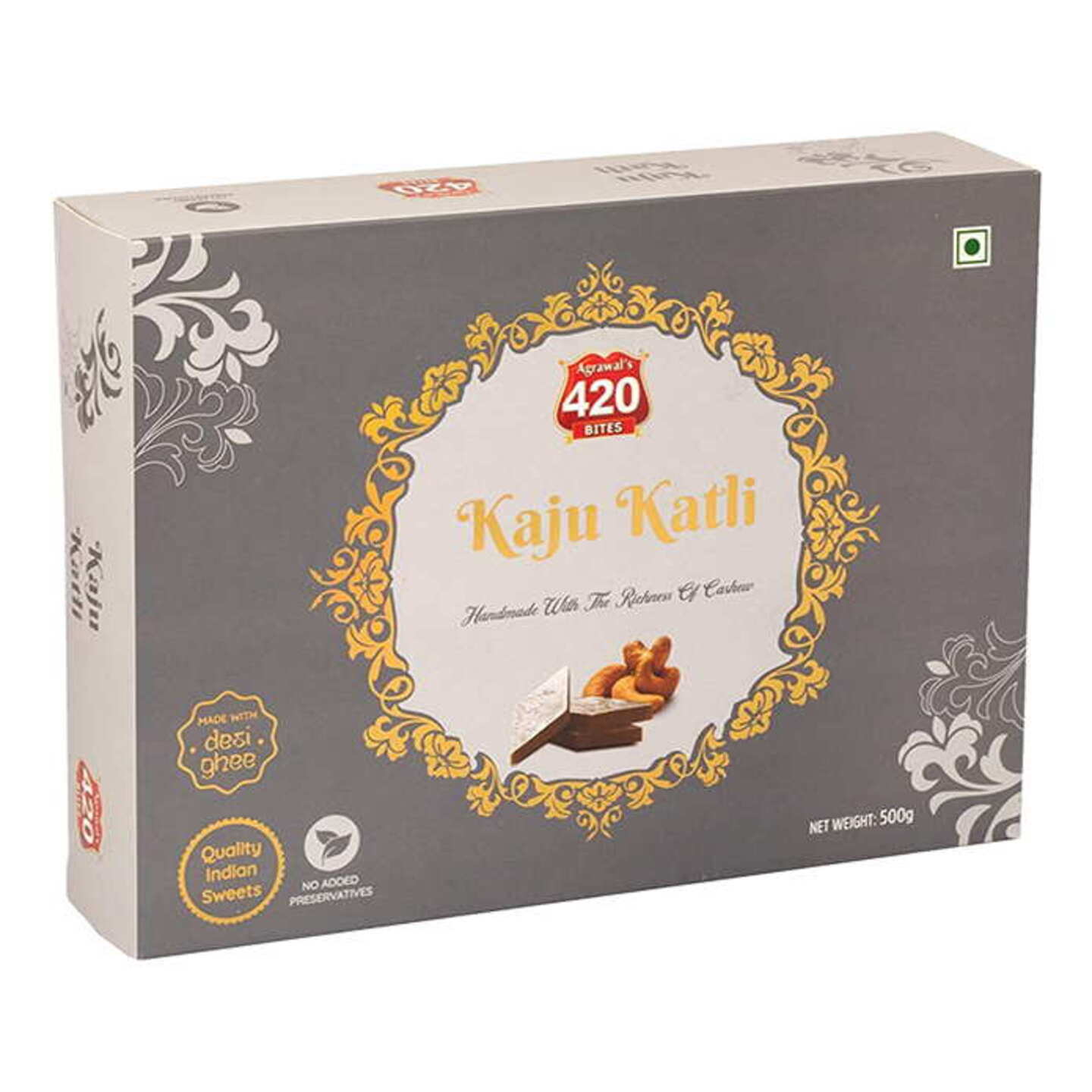 Agrawals 420 Kaju Katli Sweets: 500 gms