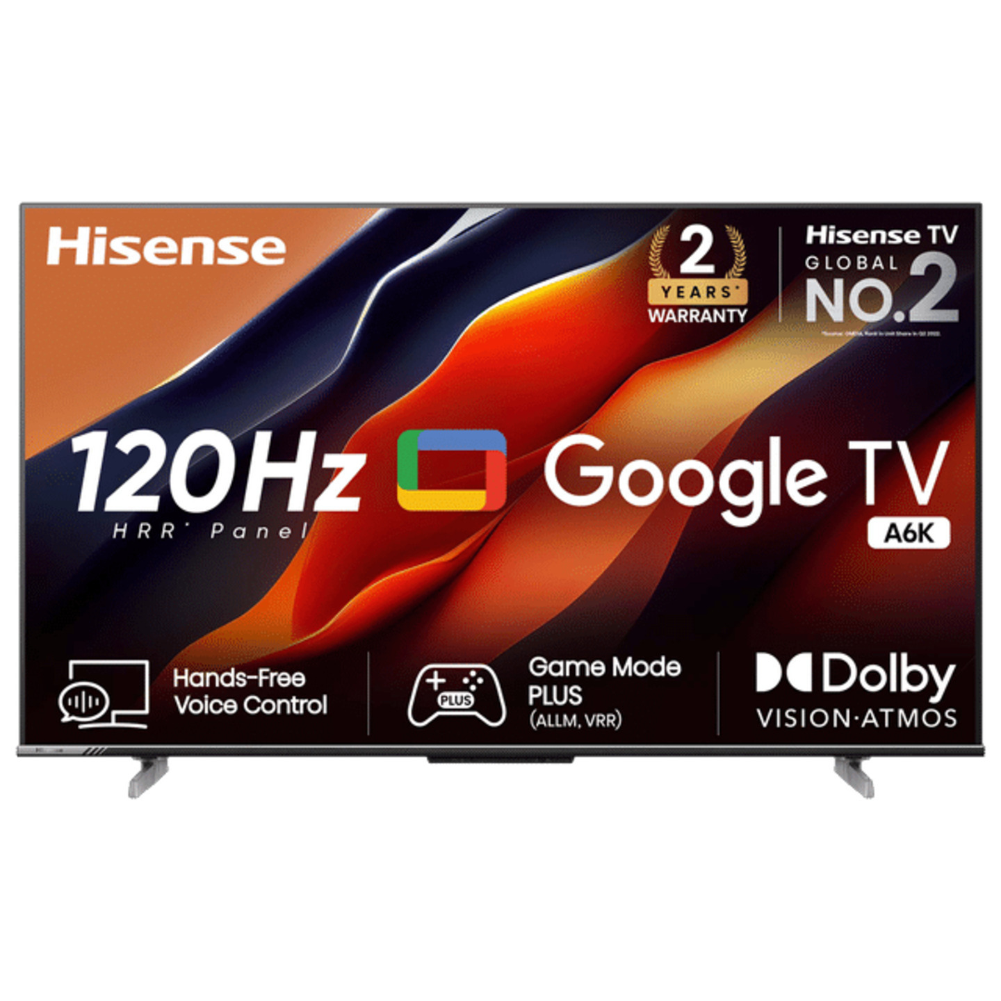 Hisense A6K 191 cm (75 inch) 4K Ultra HD LED Google TV with Dolby Atmos