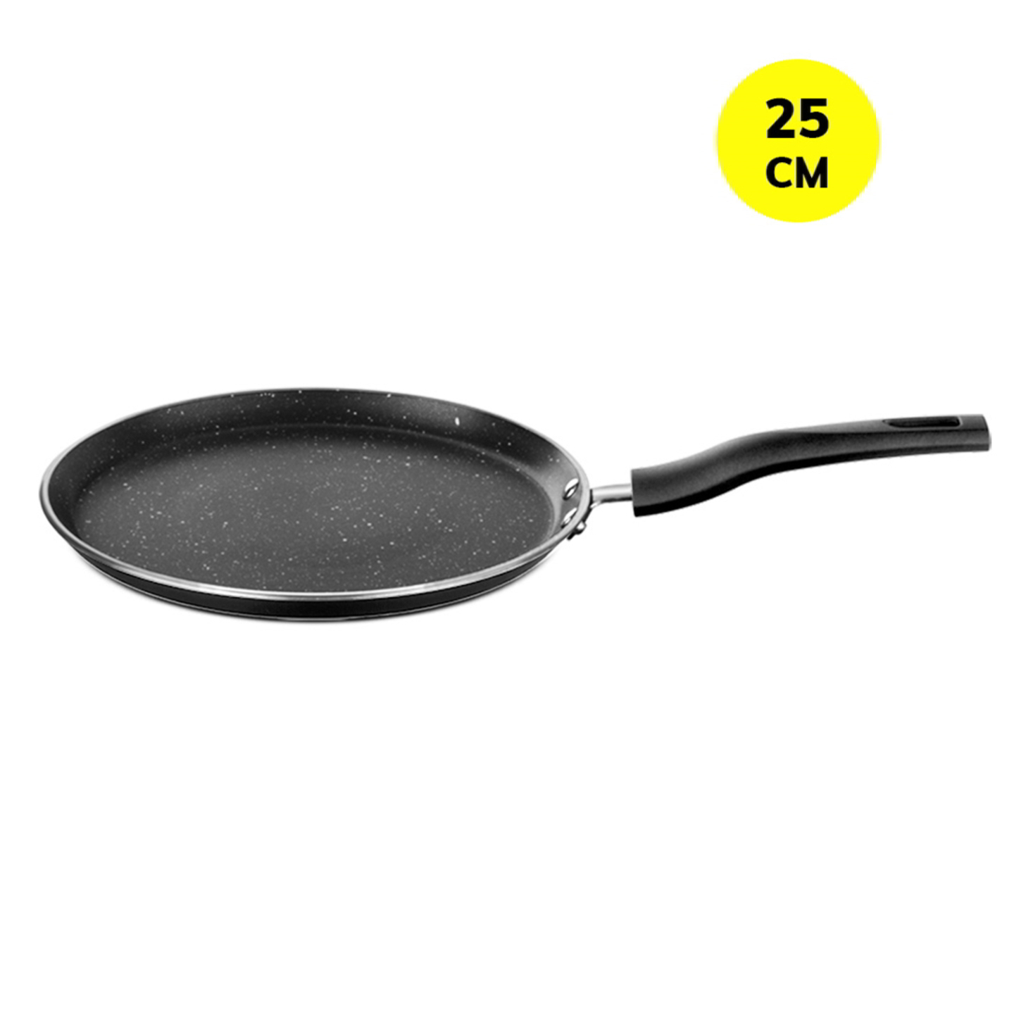 Borosil Granito Non-Stick Induction Base Flat Tawa - Black: 25 cm