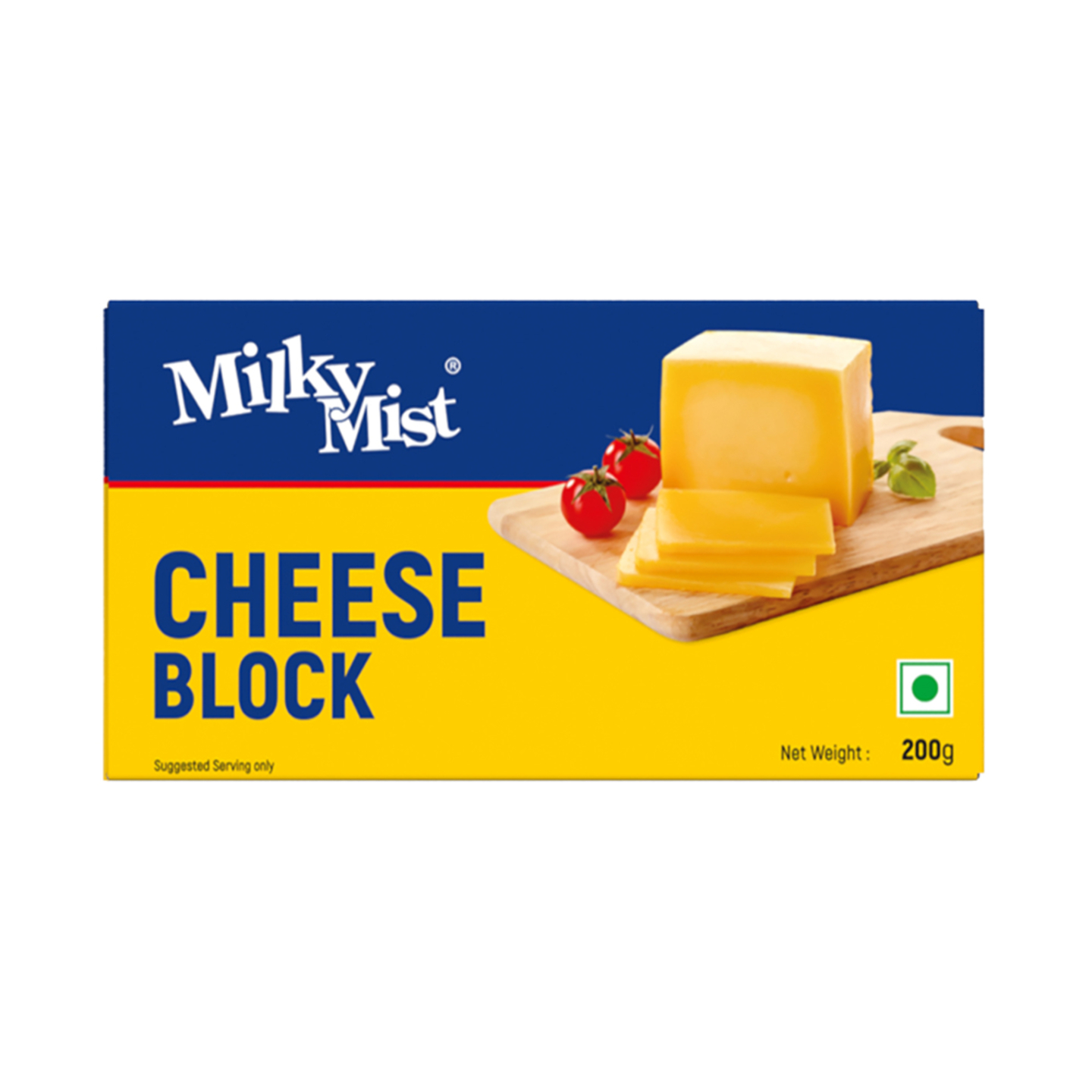 Milky Mist Cheese Block: 200 gms