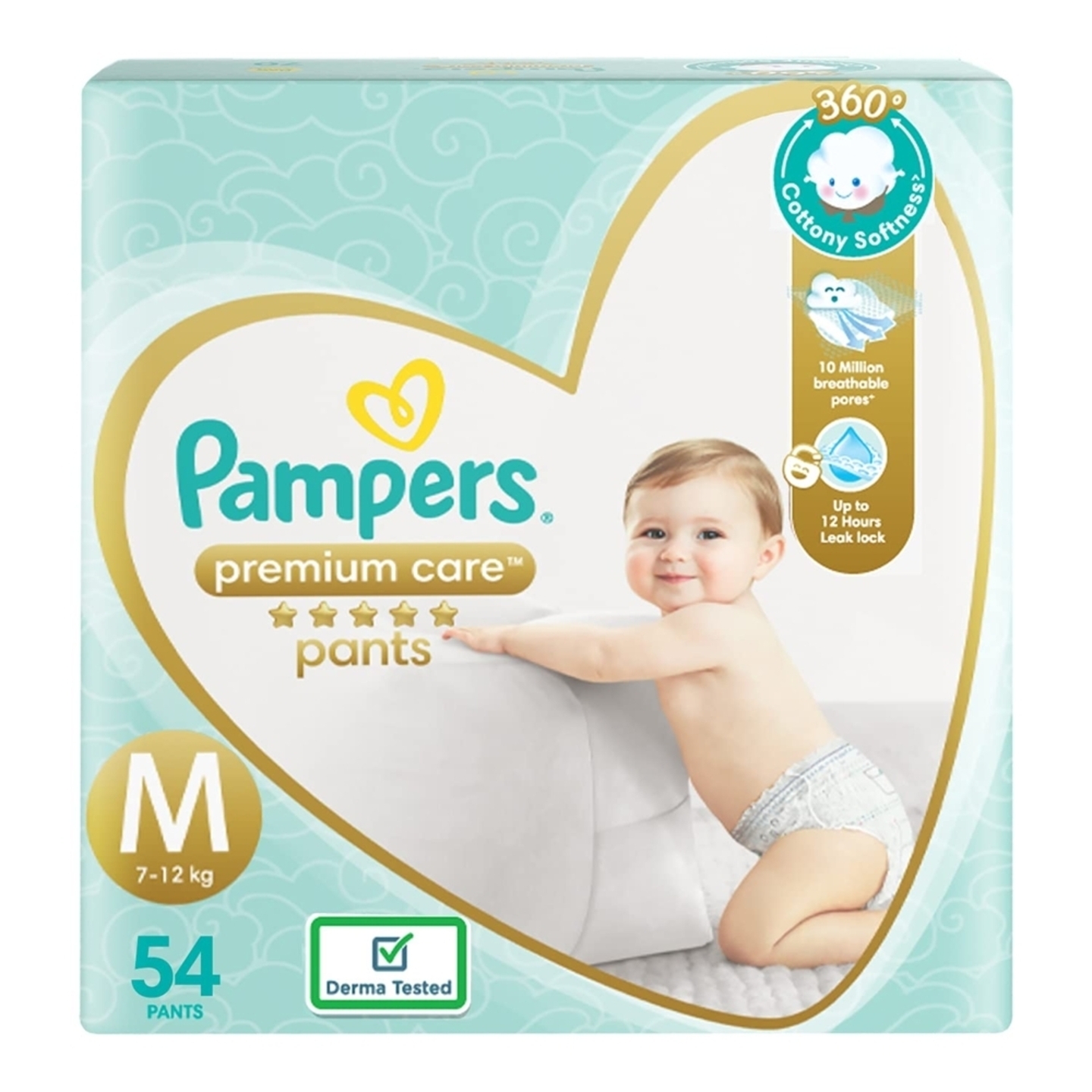 Pampers Premium Care Pants - Medium (M): 54 U