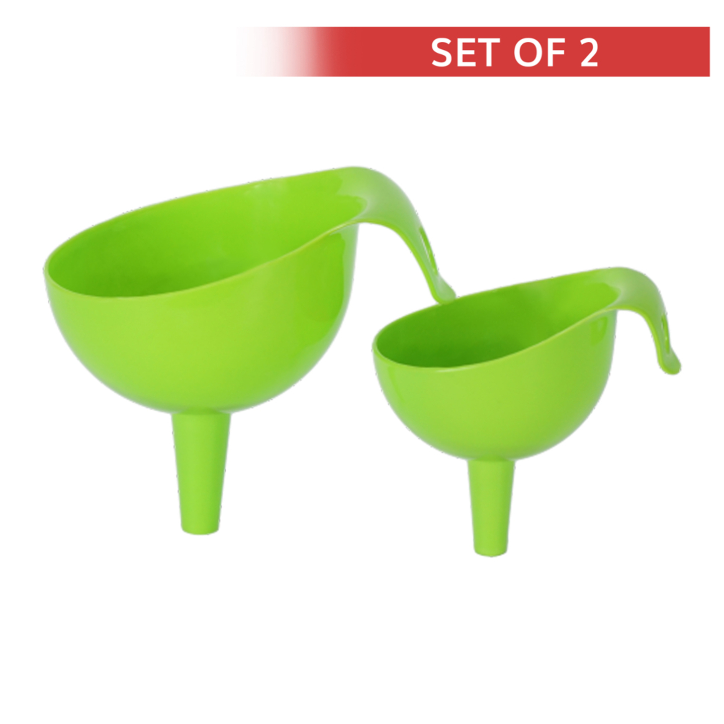 Multipurpose Plastic Funnel - Assorted: Set of 2