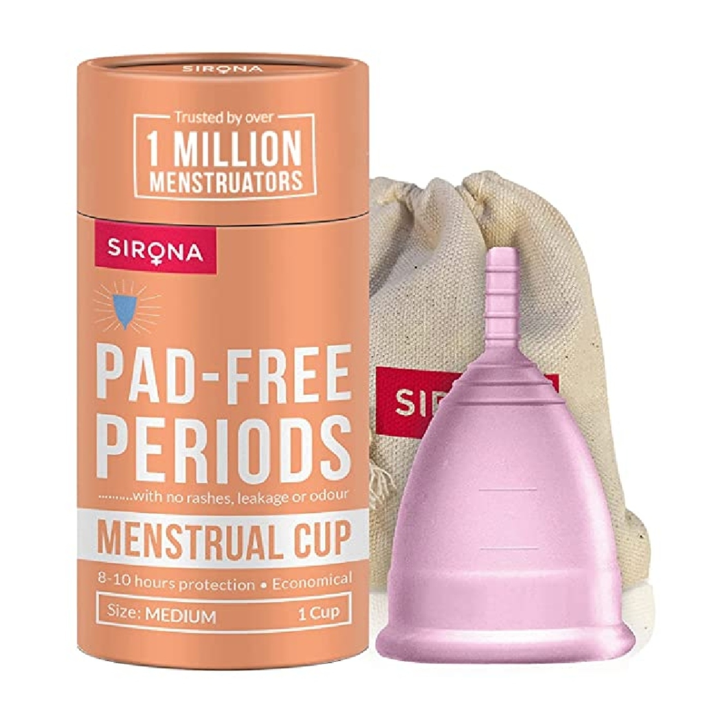 Sirona Menstrual Cup - Medium: 1 Unit