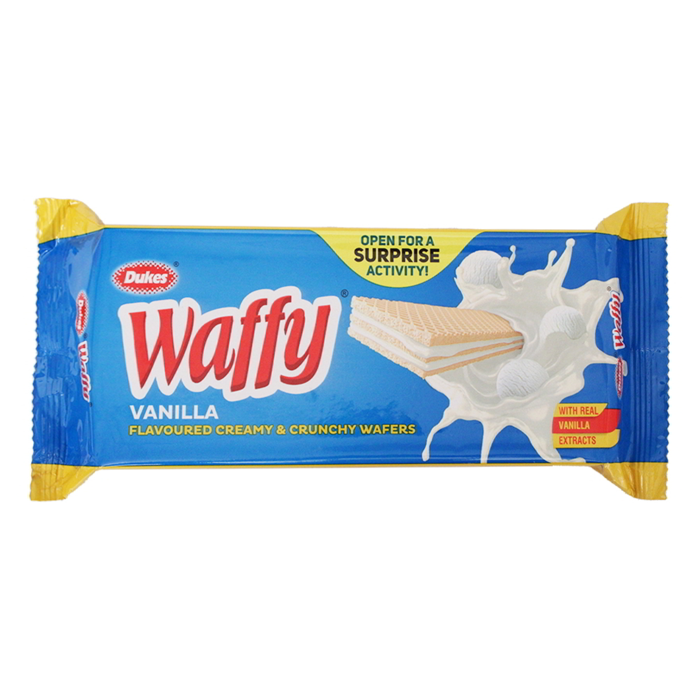 Dukes Waffy Vanilla Flavoured Wafer Biscuits: 60 gms