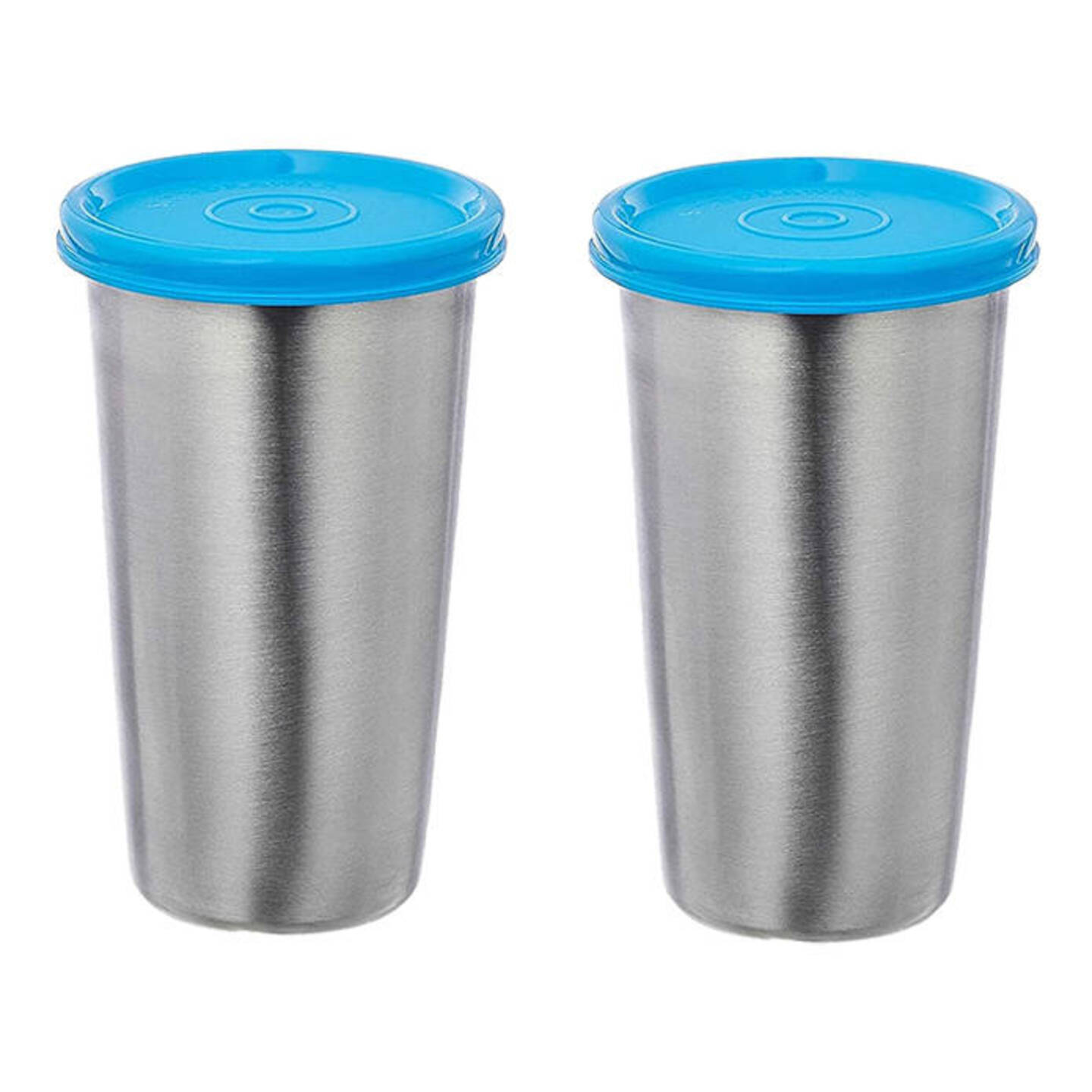 Signoraware Stainless Steel Tumbler - Blue: 2 Pieces