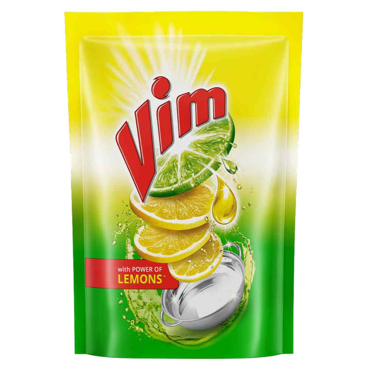 Vim Dishwash Liquid Gel - Lemon Refill Pouch: 900 ml