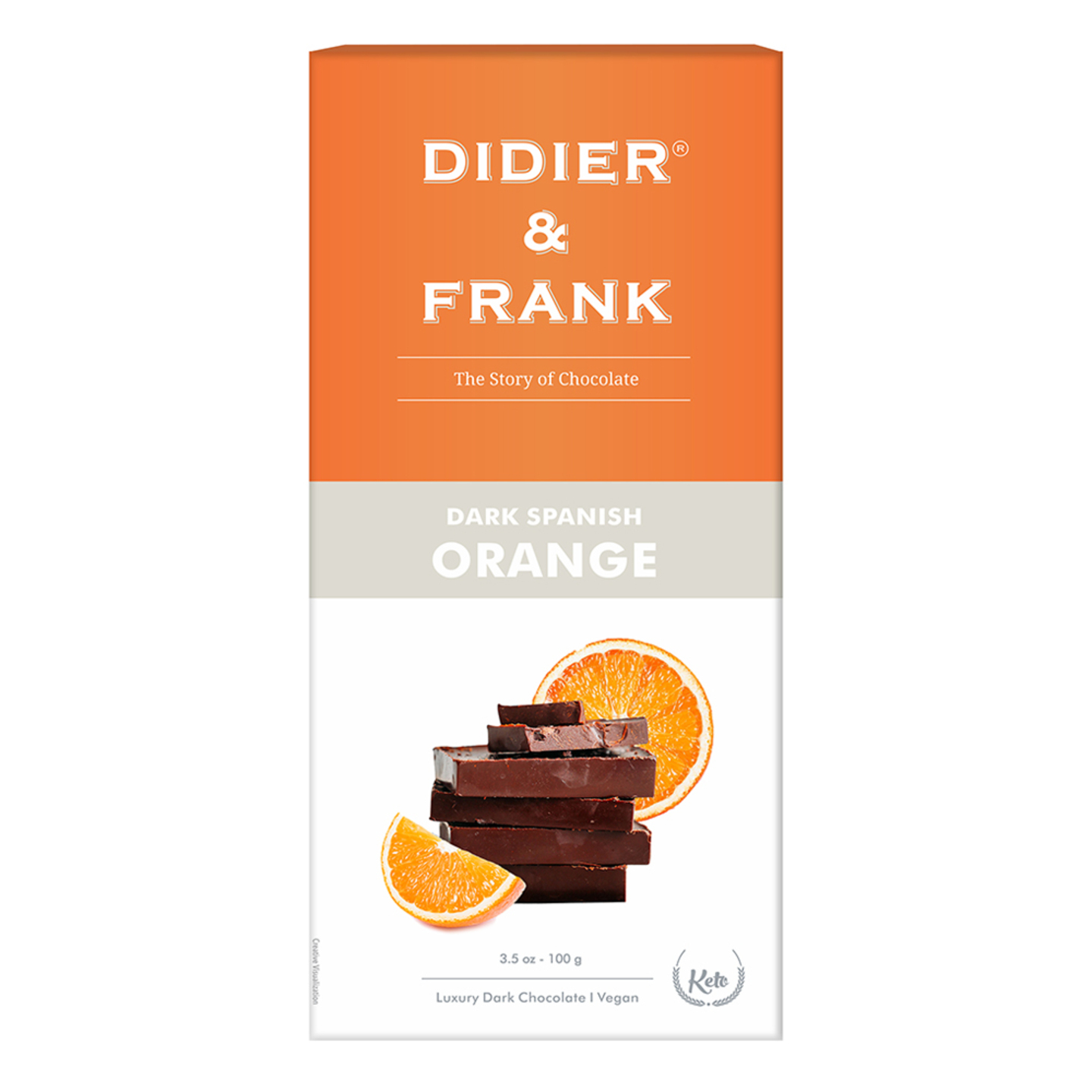 Didier & Frank Spanish Orange Dark Chocolate: 100 gms