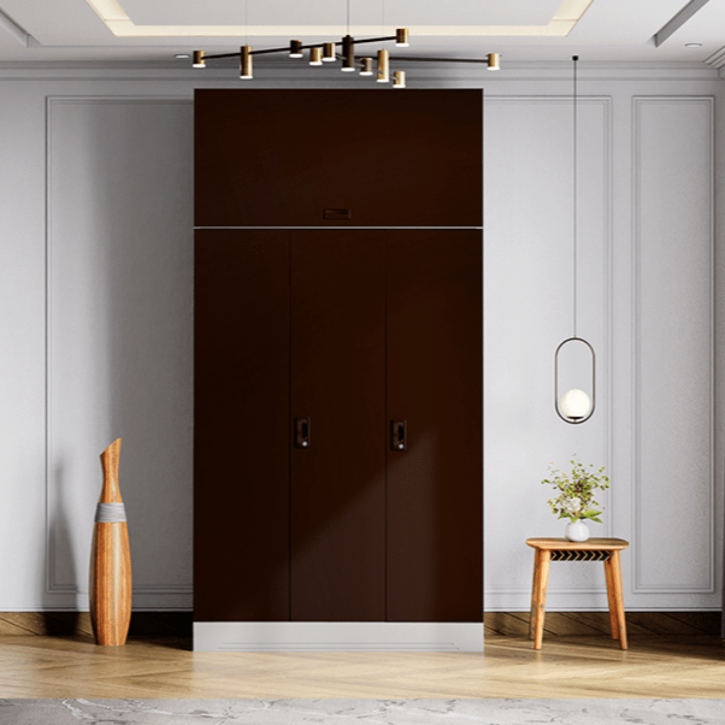 Godrej Slimline 3 Door Steel Almirah Russet