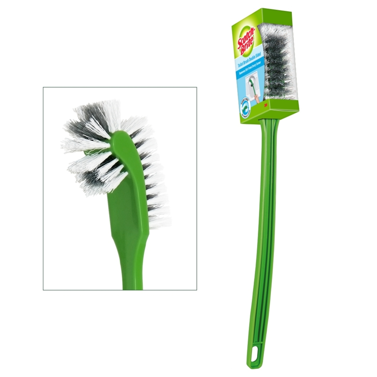 Scotch Brite Double Side Toilet Brush: 1 Unit