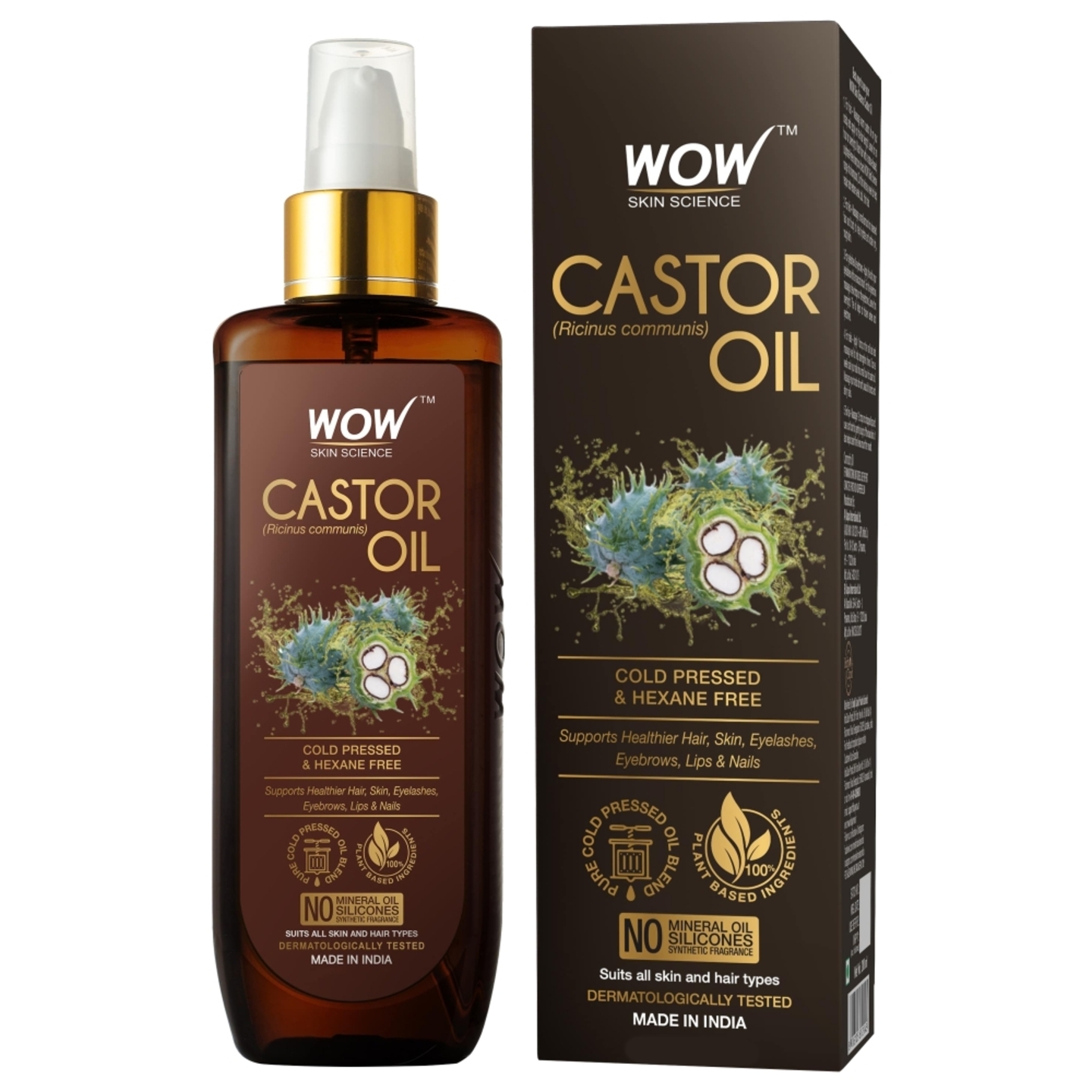 WOW Castor Oil For Hair & Skin: 200 ml