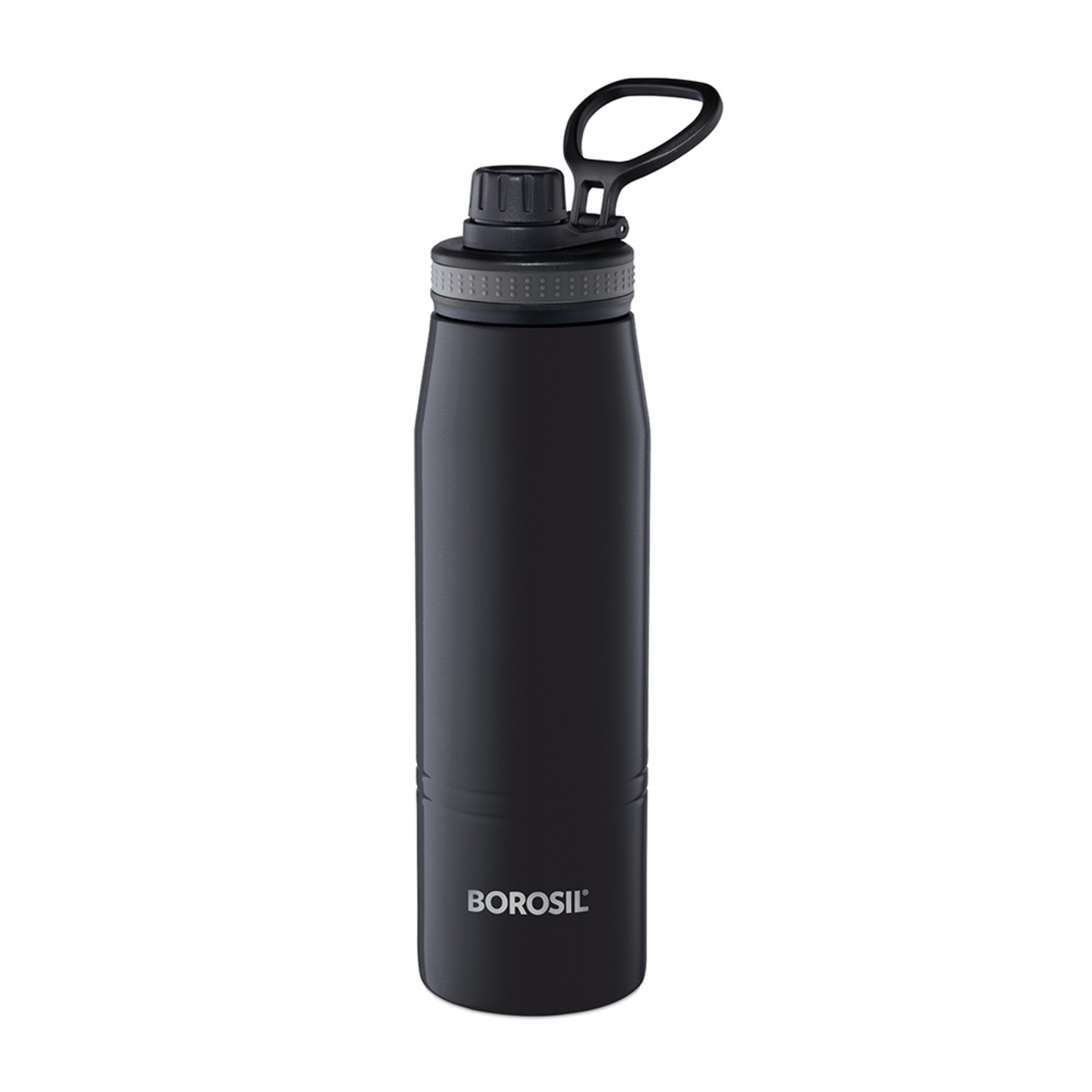 Borosil Stainless Steel Hydra Go Sports Bottle - Black: 600 ml