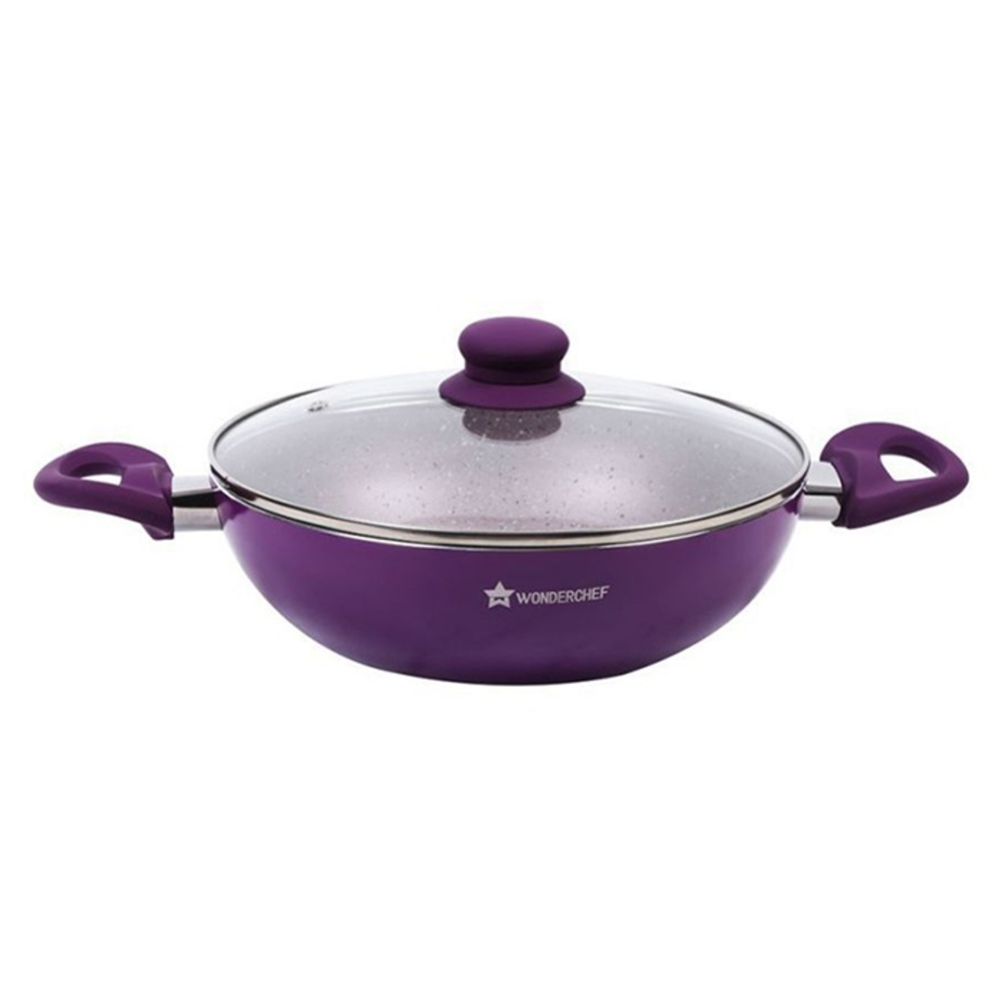 Wonderchef Royal Velvet 24 cm Wok With Lid