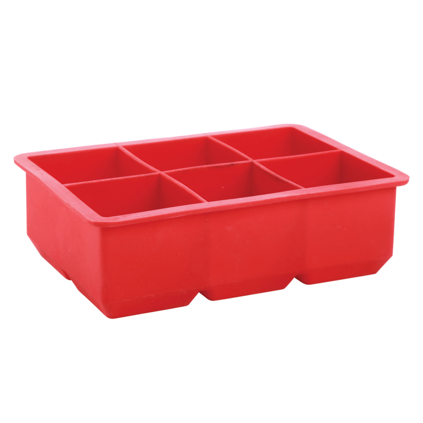 Joyo Flexi Silicone Ice Cube Rectangular Tray - Red: 1 Unit