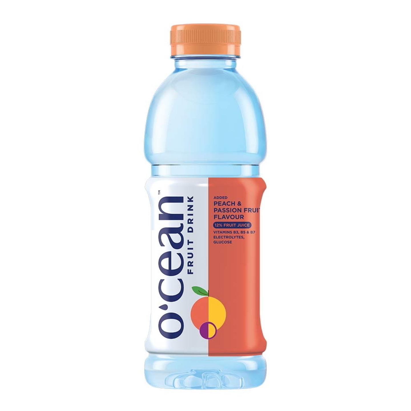 O'cean Fruit Drink - Peach & Passion Fruit Flavour: 500 ml