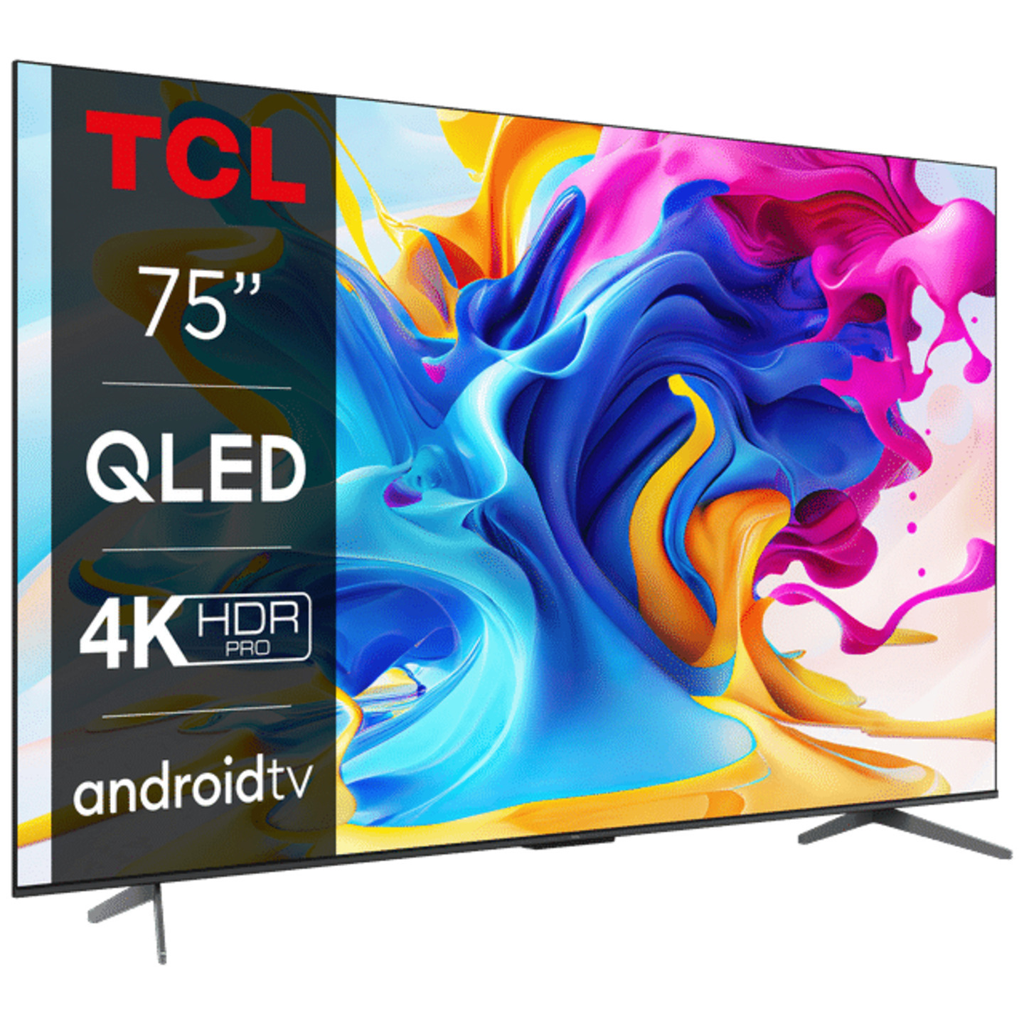 TCL 75C645 190.5 cm (75 inch) QLED 4K Ultra HD Google TV with Dolby Vision and Dolby Atmos (2023 Model)