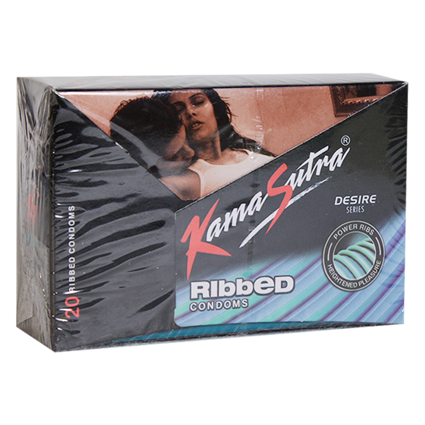 Kamasutra Ribbed Condoms: 20 Pieces