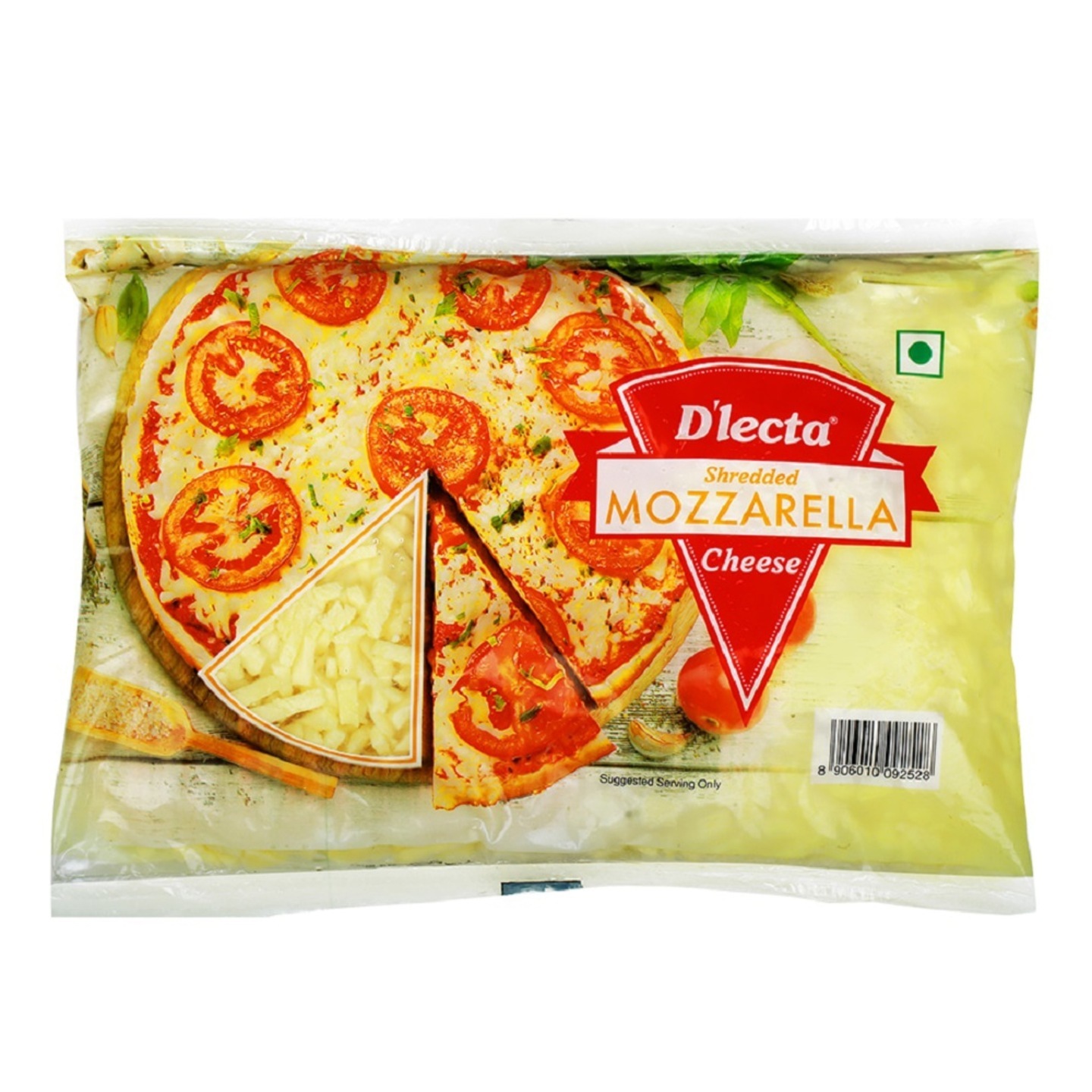 D'lecta Shredded Mozzarella Cheese: 500 gms