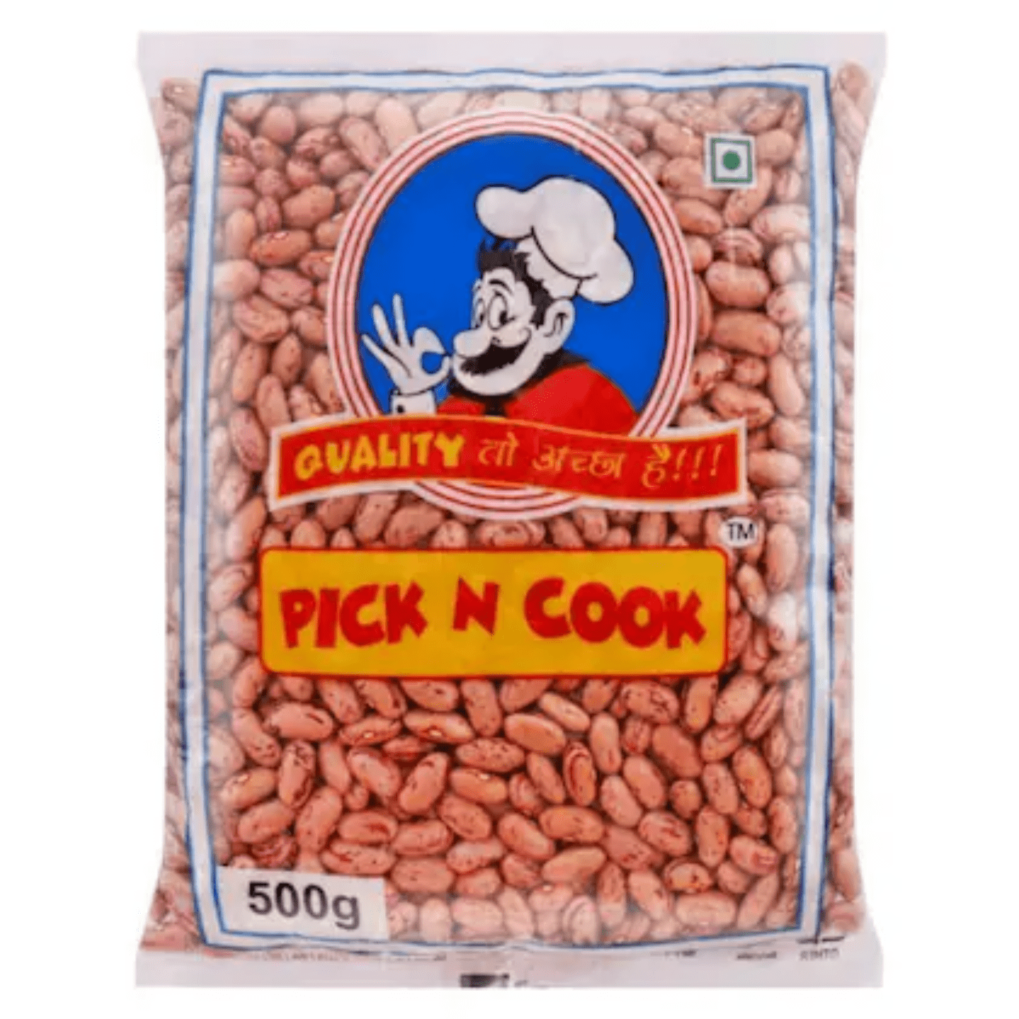 Pick N Cook White Chitra Rajma 500 gm (पिक ऍन कुक राजमा ५०० ग्रॅम)