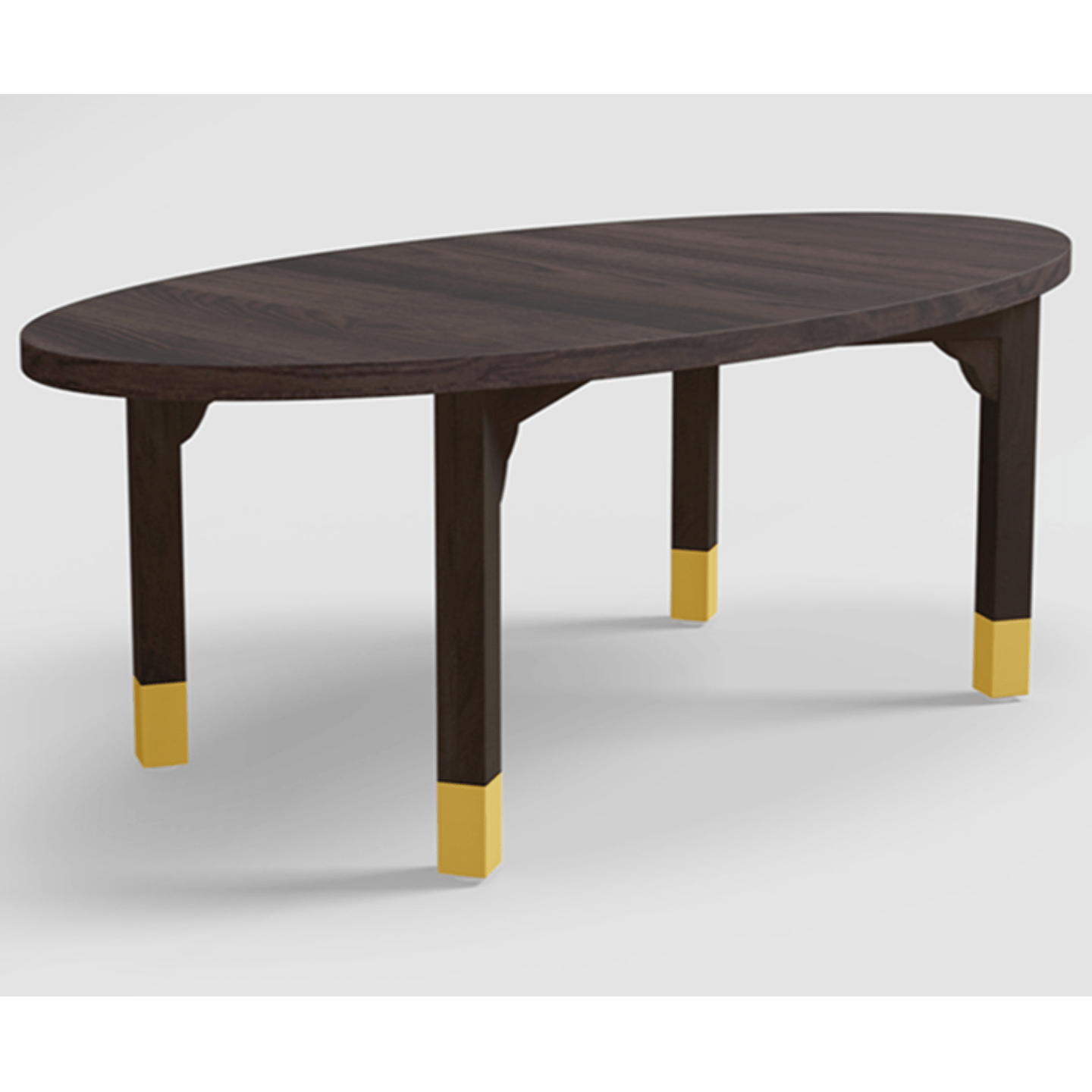 Godrej Oval XL Coffee Table Solidwood, Cafe Color