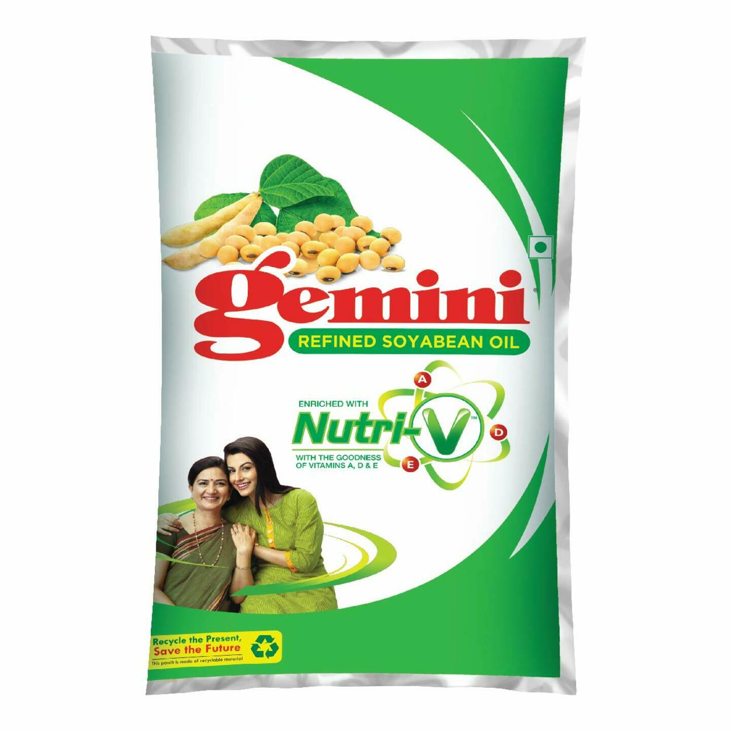 Gemini Refined Soyabean Oil 1 L