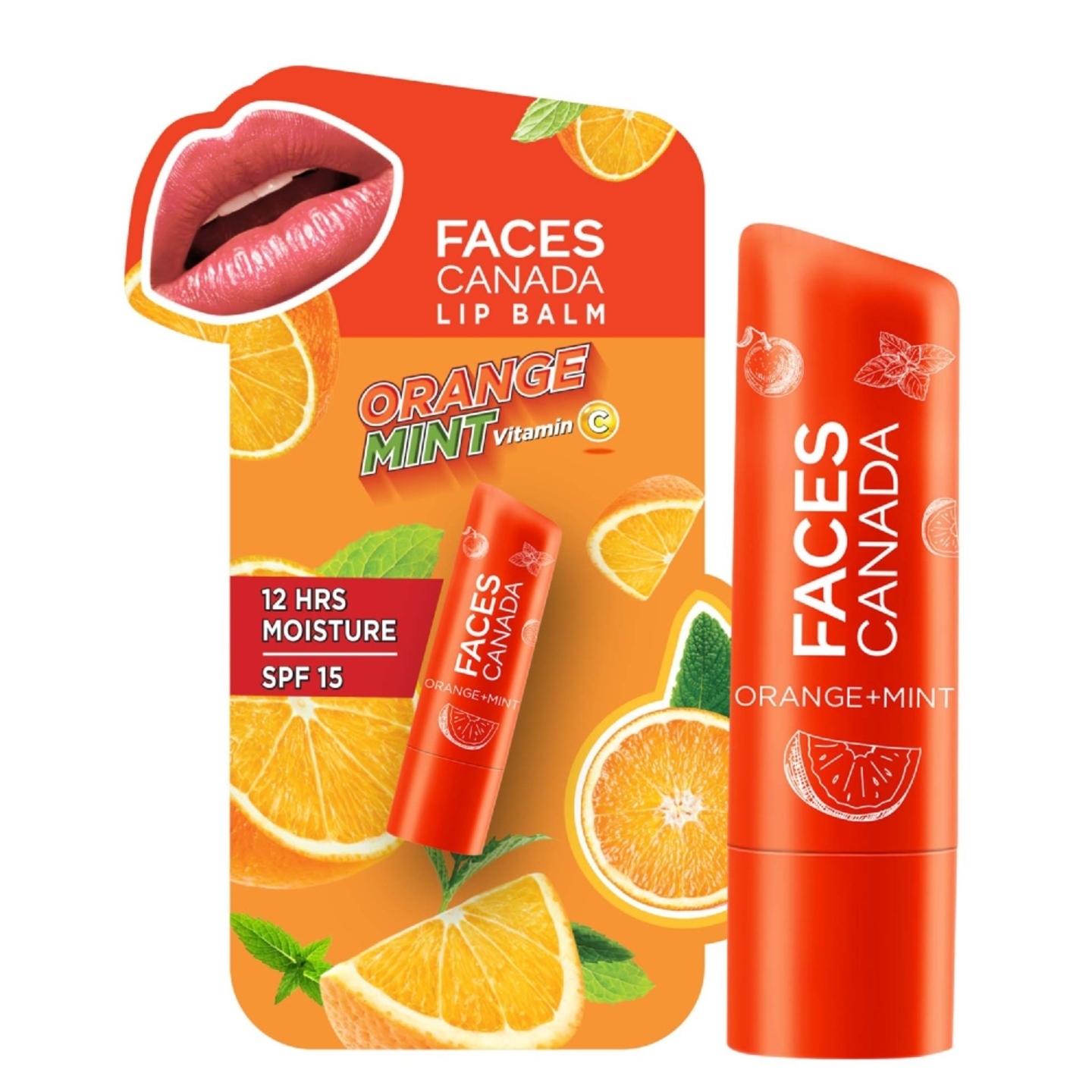 Faces Canada Lip Balm - Orange Mint: 4.5 gms