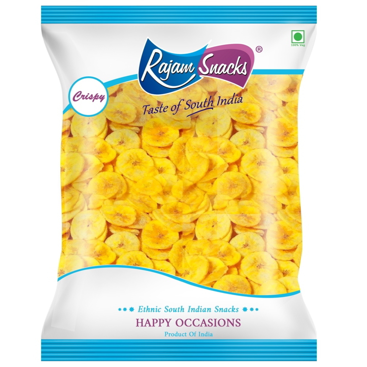 Rajam Snacks Yellow Banana Chips: 300 gms