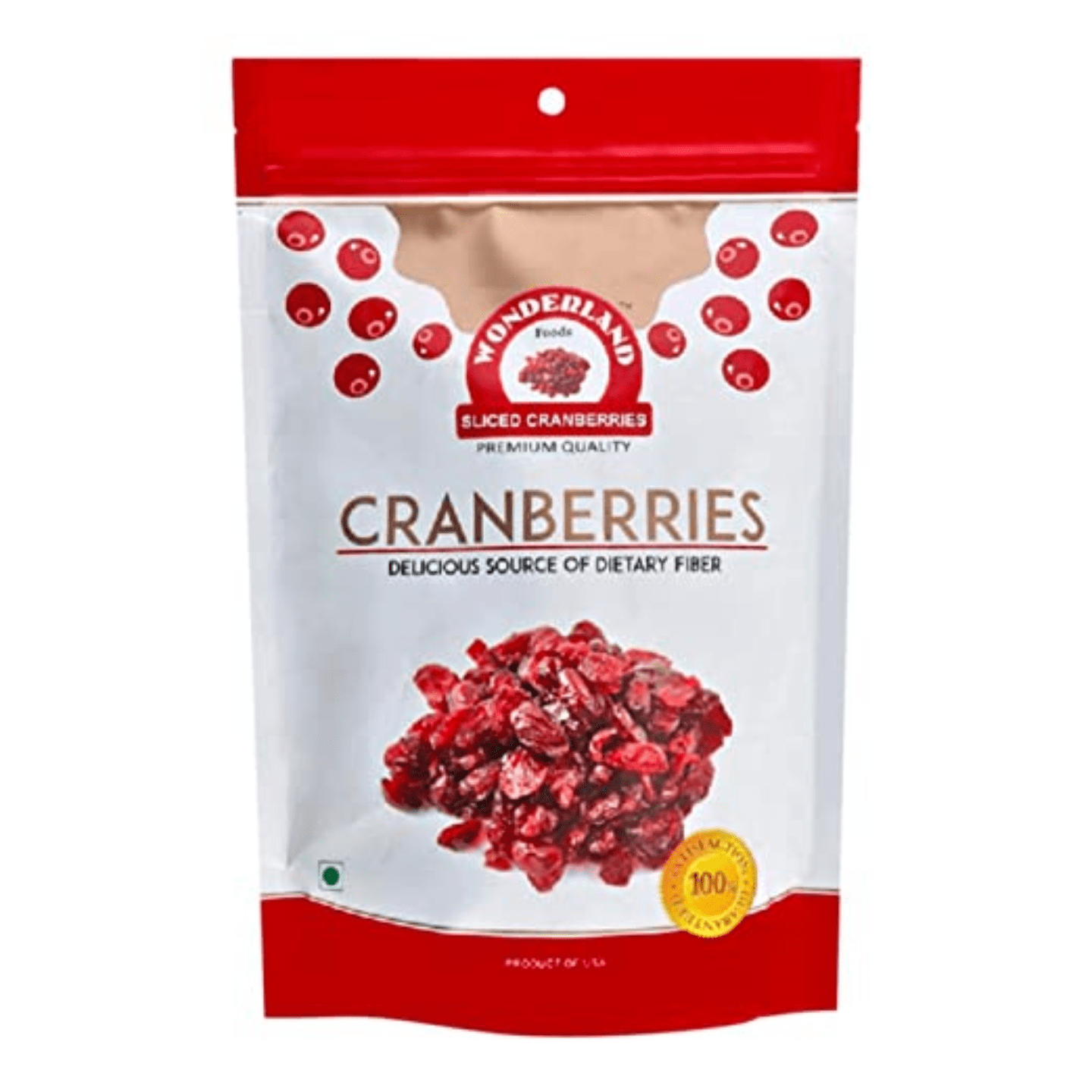 Wonderland Foods Premium Sliced Dried Cranberries 200gm