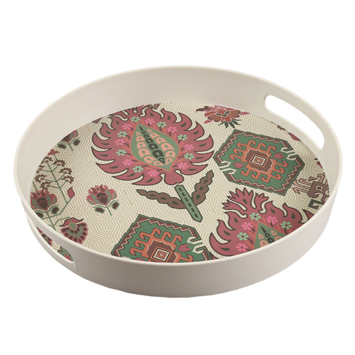 India Circus Mystifying Dazzle Round Small Bamboo Tray