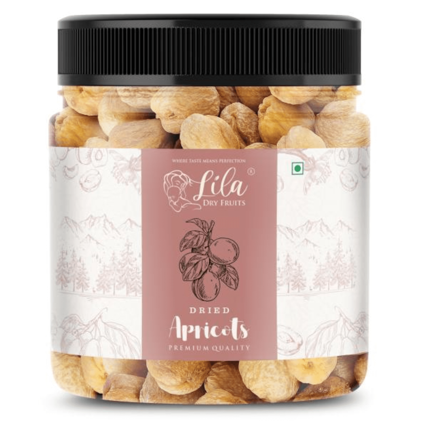 Lila Dry Fruits Dried Apricots 500gms Jar