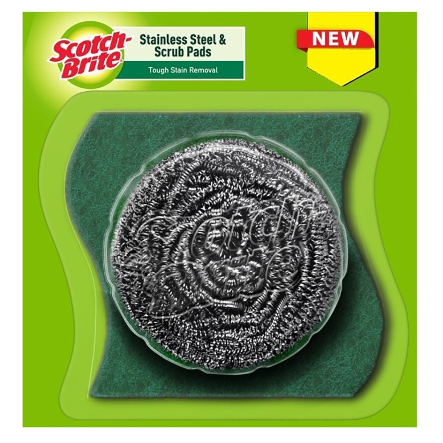 Scotch Brite Stainless Steel Scrubber + Scrub Pad Combo: 1 Unit