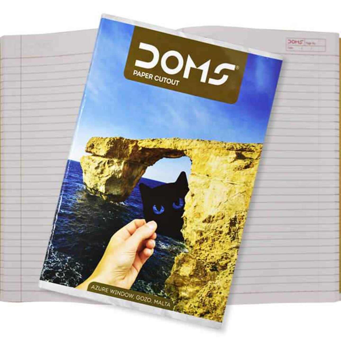 Doms Single Line A4 Size Notebook: 192 Pages