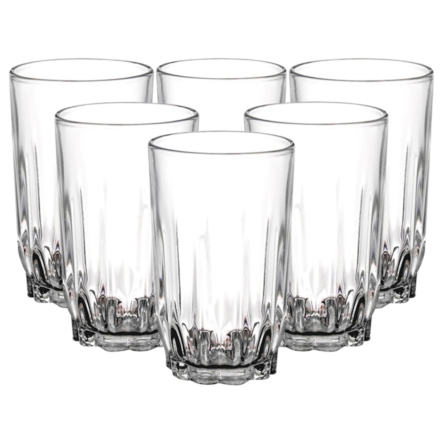 Yera Glass Tumbler Assorted - 250 ml: 6 Pieces