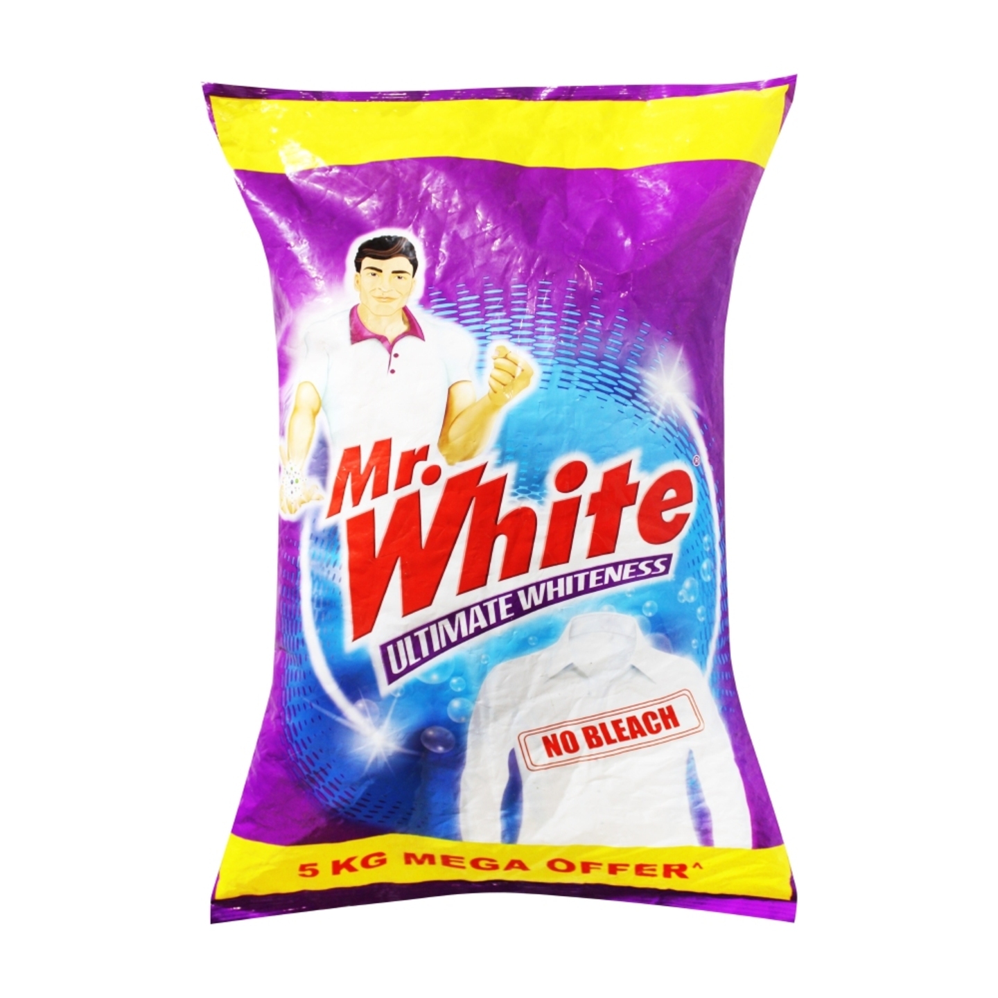 Mr. White Detergent Powder: 5 kgs