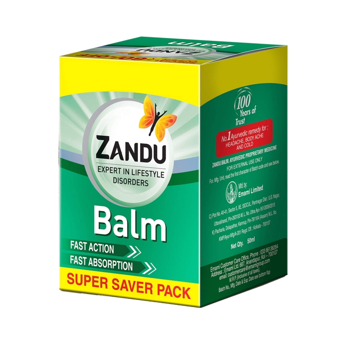 Zandu Balm: 50 ml