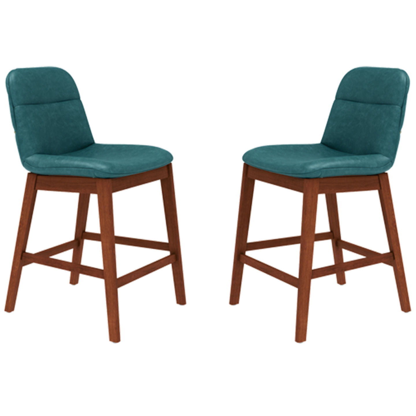 Godrej Zara Bar Chair Set of 2, Dark Green