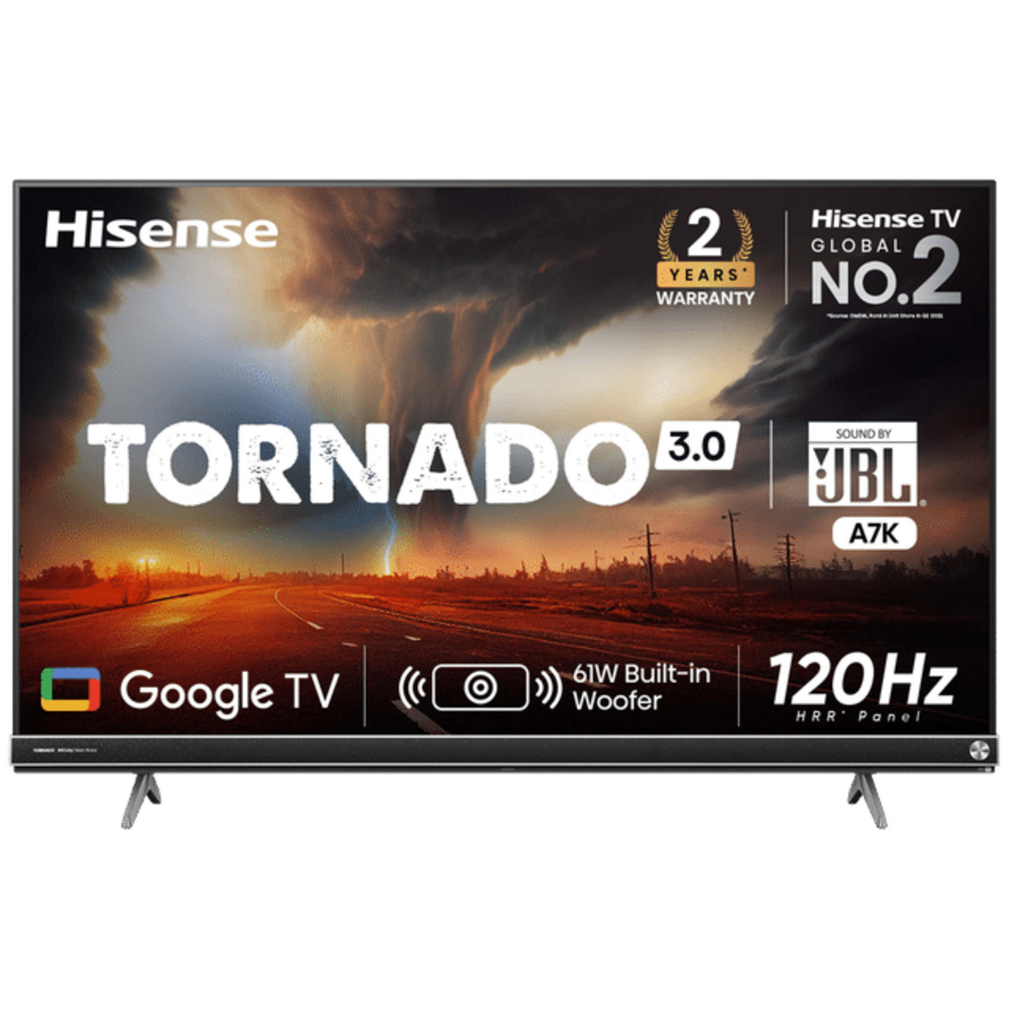 Hisense A7K 140 cm (55 inch) 4K Ultra HD LED Google TV with Dolby Vision and Dolby Atmos
