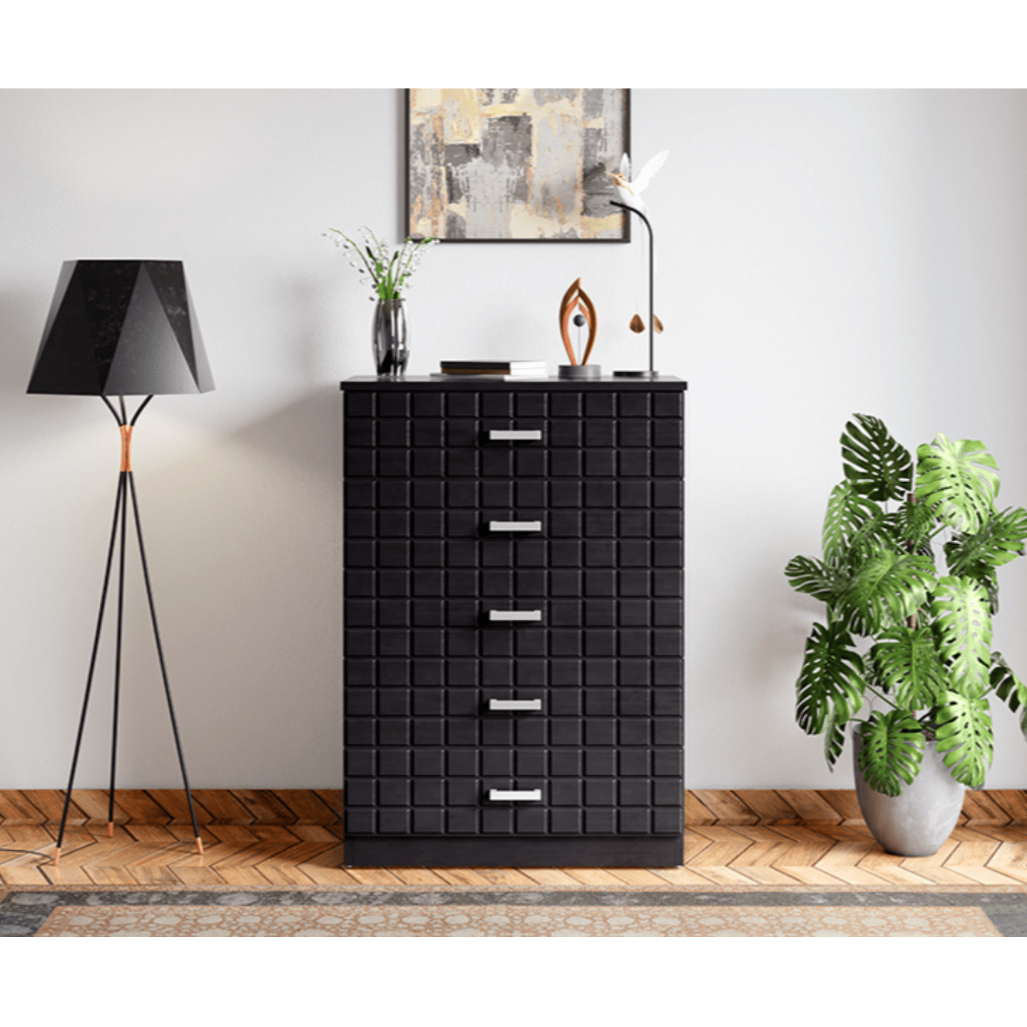 Godrej Chocolate V2 Chest Of Drawers Cola Rain Color