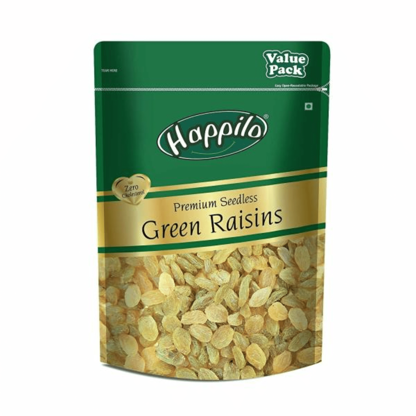 Happilo Seedless Green Raisins 500gm