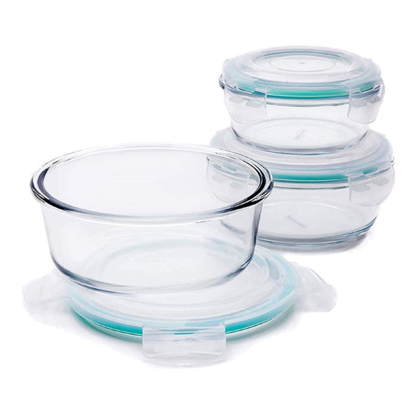 Signoraware Glass Container Borosilicate - Transparent: 3 Containers