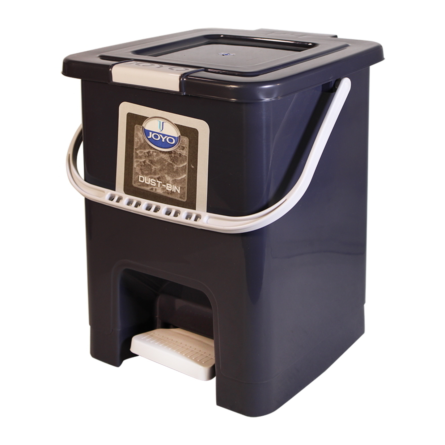 Joyo Square Pedal Dust-Bin - Brown: 10 Litres