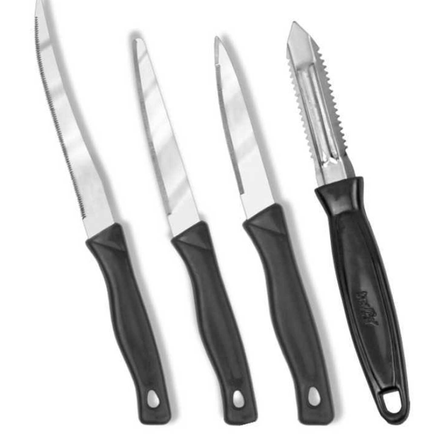 Knife & Peeler Set (3 Knives + 1 Peeler): 1 Unit